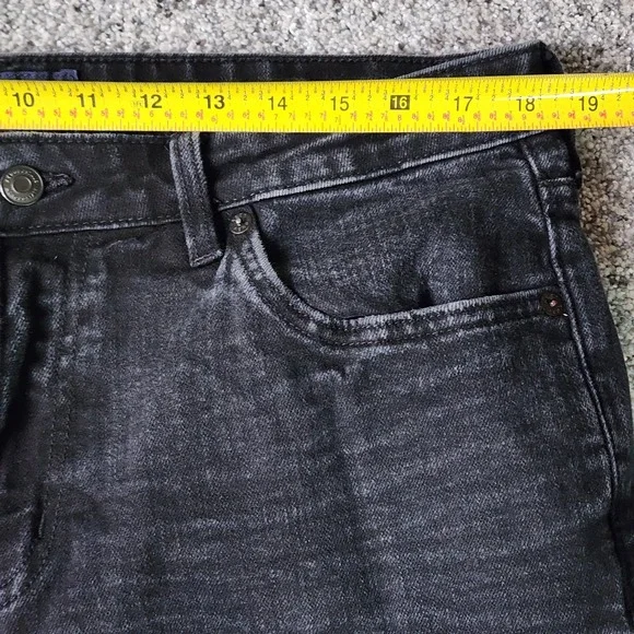 Aeropostale Jeans Mens 36x30 Black Slim Straight Faded Stretch Denim Excellent - Picture 13 of 16